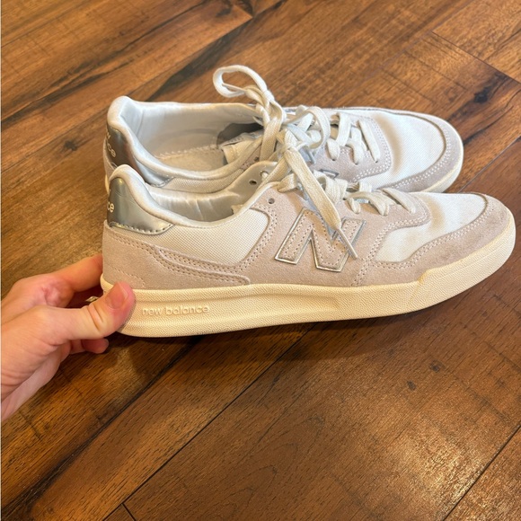 New Balance Shoes - New Balance Nimbus Cloud Mesh & Suede Sneakers Gray White womens 9
